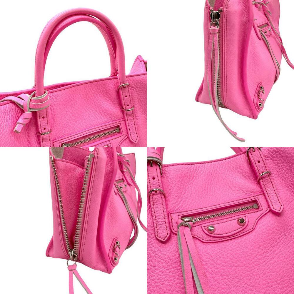 Balenciaga Pink Shoulder Paper Neon Bag Leather - Picture 4 of 4